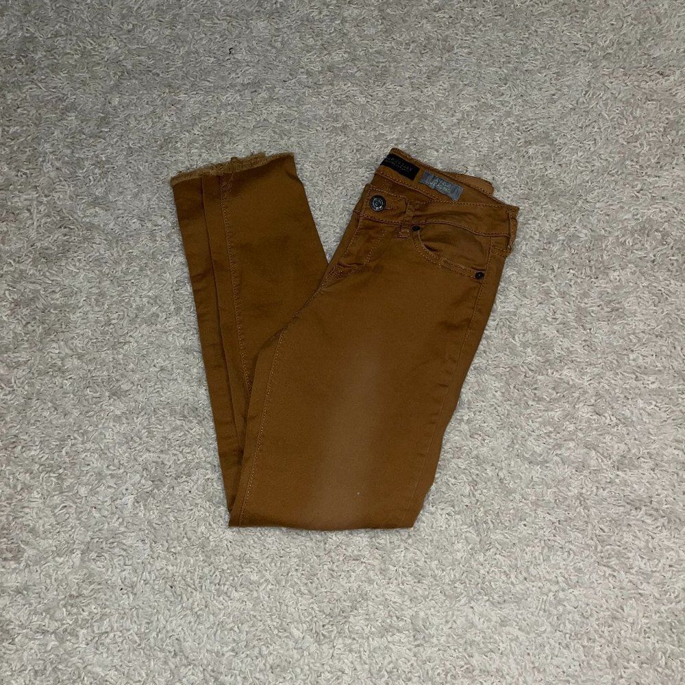 Aeropostale tan ankle jeggings size 2